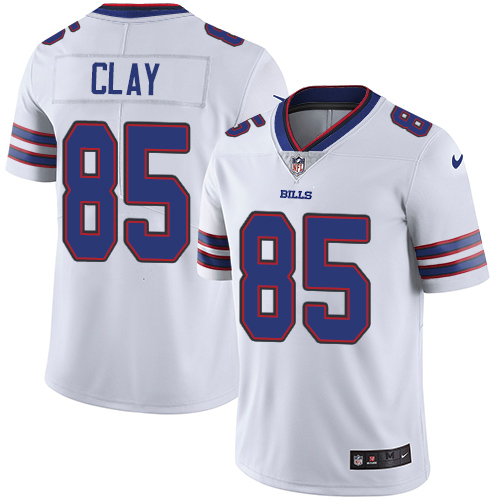 Nike Bills #85 Charles Clay White Youth Stitched NFL Vapor Untouchable Limited Jersey - Click Image to Close